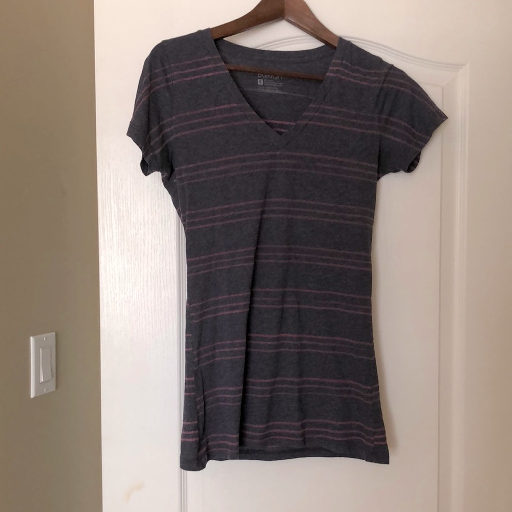 Burton Gray Fitted Short Sleeve Tee